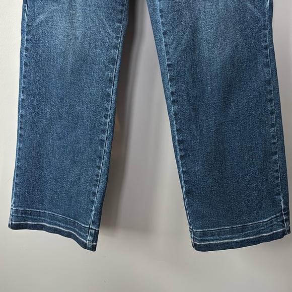 Judy Blue High Waist Wide Leg Dark Blue Denim Cargo Jeans size 29 - Picture 8 of 11